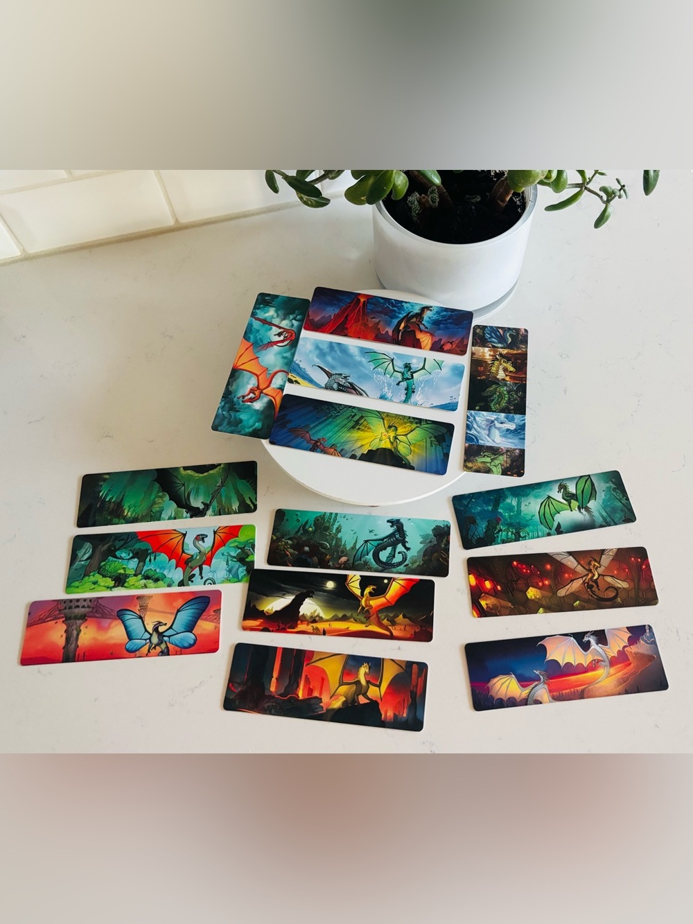 Set of 14 Wings of Fire inspired bookmarks